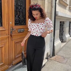 Petite Studio Floral Crop Top